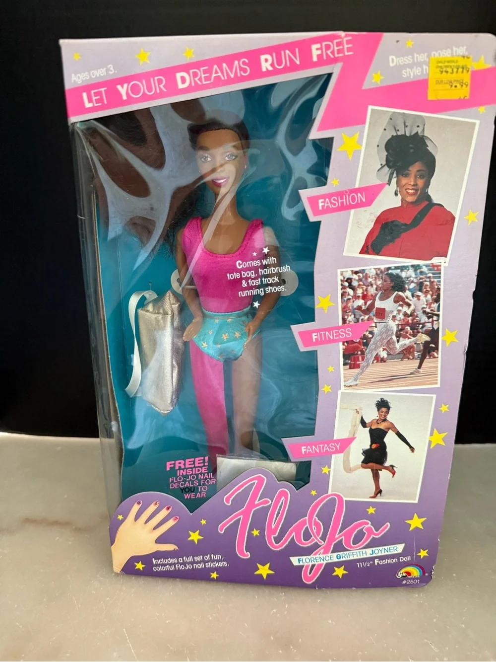LJN Toys 2501 Flojo Florence Griffith Joyner 1989 Doll